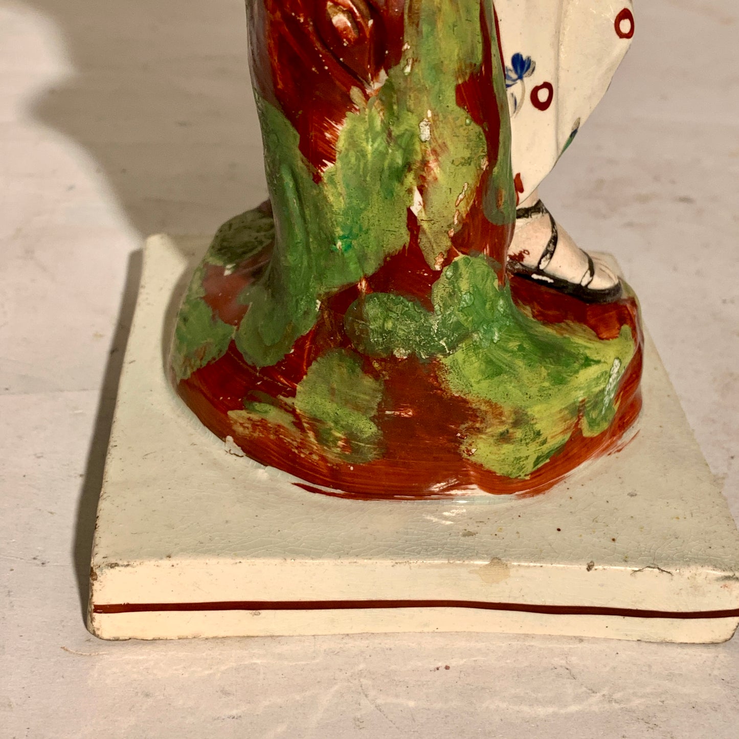 Antique Staffordshire Pearlware, Diana (Artemis), Goddess of the Hunt, from 1820.