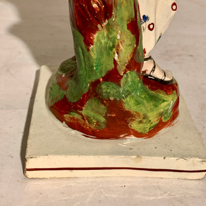 Antique Staffordshire Pearlware, Diana (Artemis), Goddess of the Hunt, from 1820.