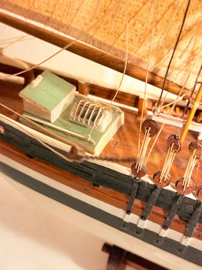 Antik håndbygget Modelskib af Marstal jagt, "Josina”