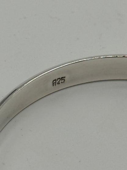 Vintage modernistisk rund Sterlingsølv armring. Fra 1980érne