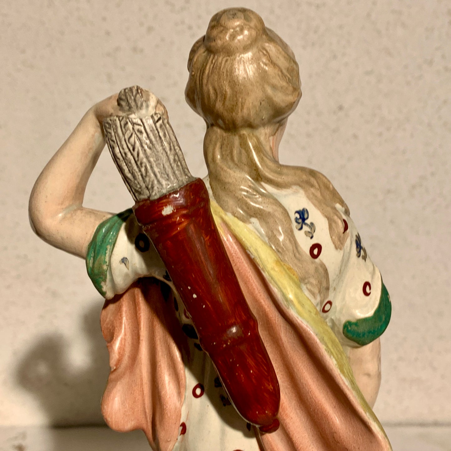 Antique Staffordshire Pearlware, Diana (Artemis), Goddess of the Hunt, from 1820.