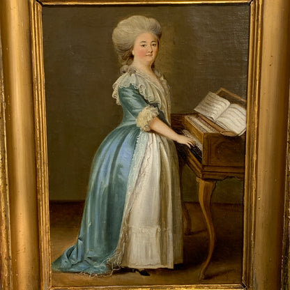 Vigilius Eriksen (B.1722-1782.) Antique oil painting from 1771.