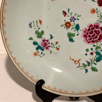 Kinesisk famille rose skål, Qianlong Dynastiet (år 1735-1796.)