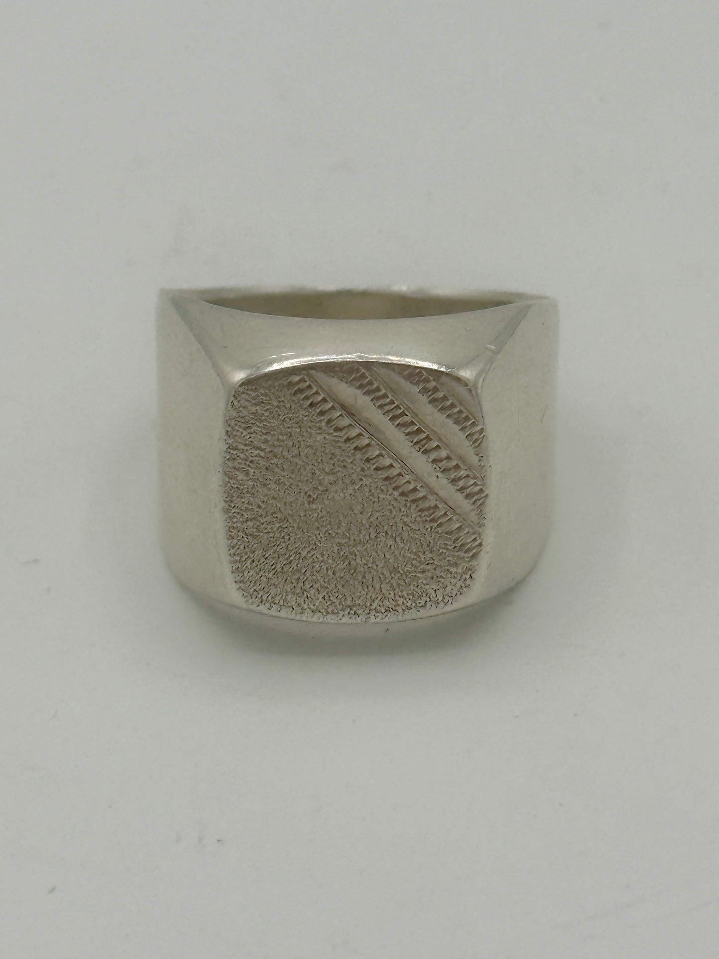 Vintage sterling sølv herre signet ring. Midt/slut 20.Årh