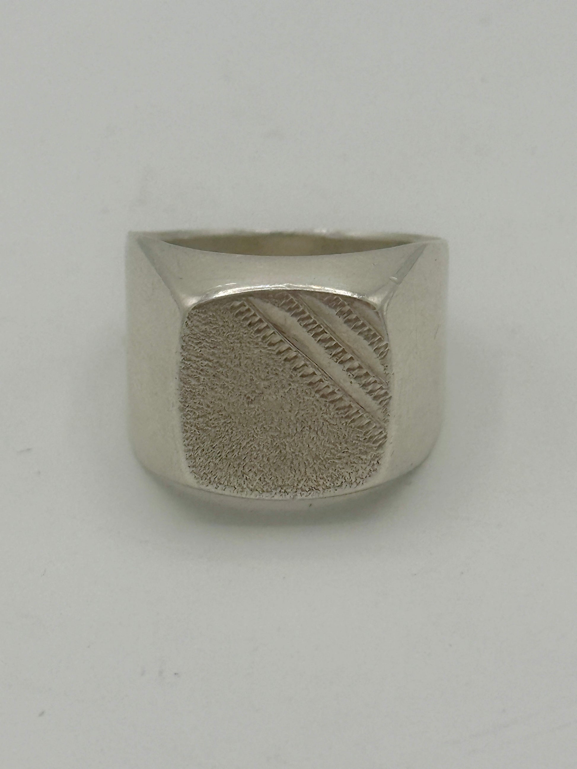 Vintage sterling sølv herre signet ring. Midt/slut 20.Årh