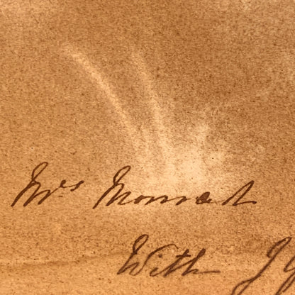 Antik akvarel maleri, USA, fra 1800 tallet