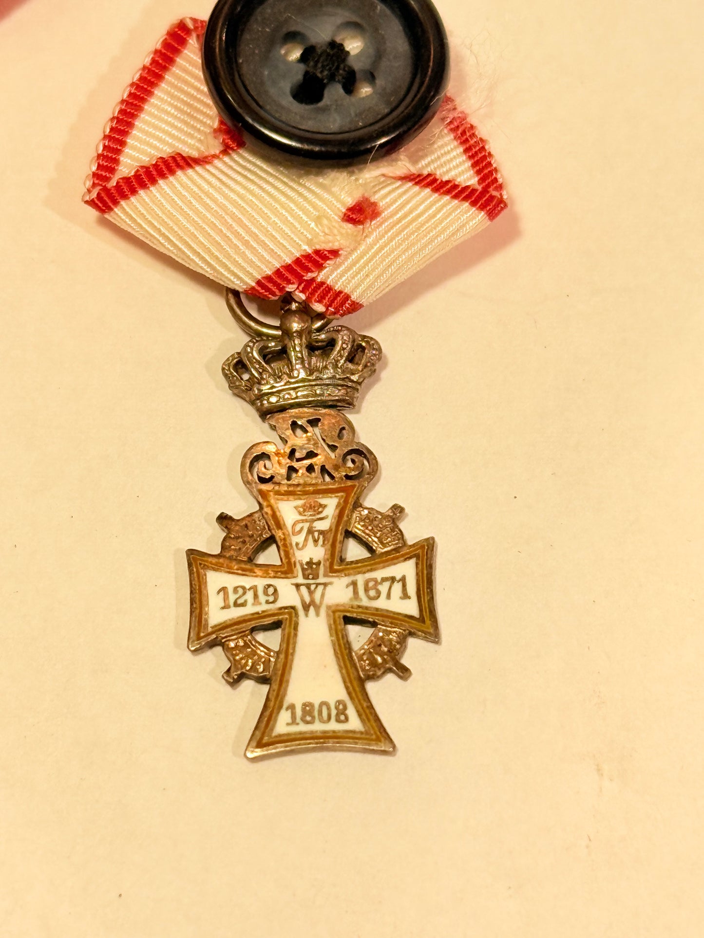 Ordenssæt for det danske Ridderkors - Chr. X version.