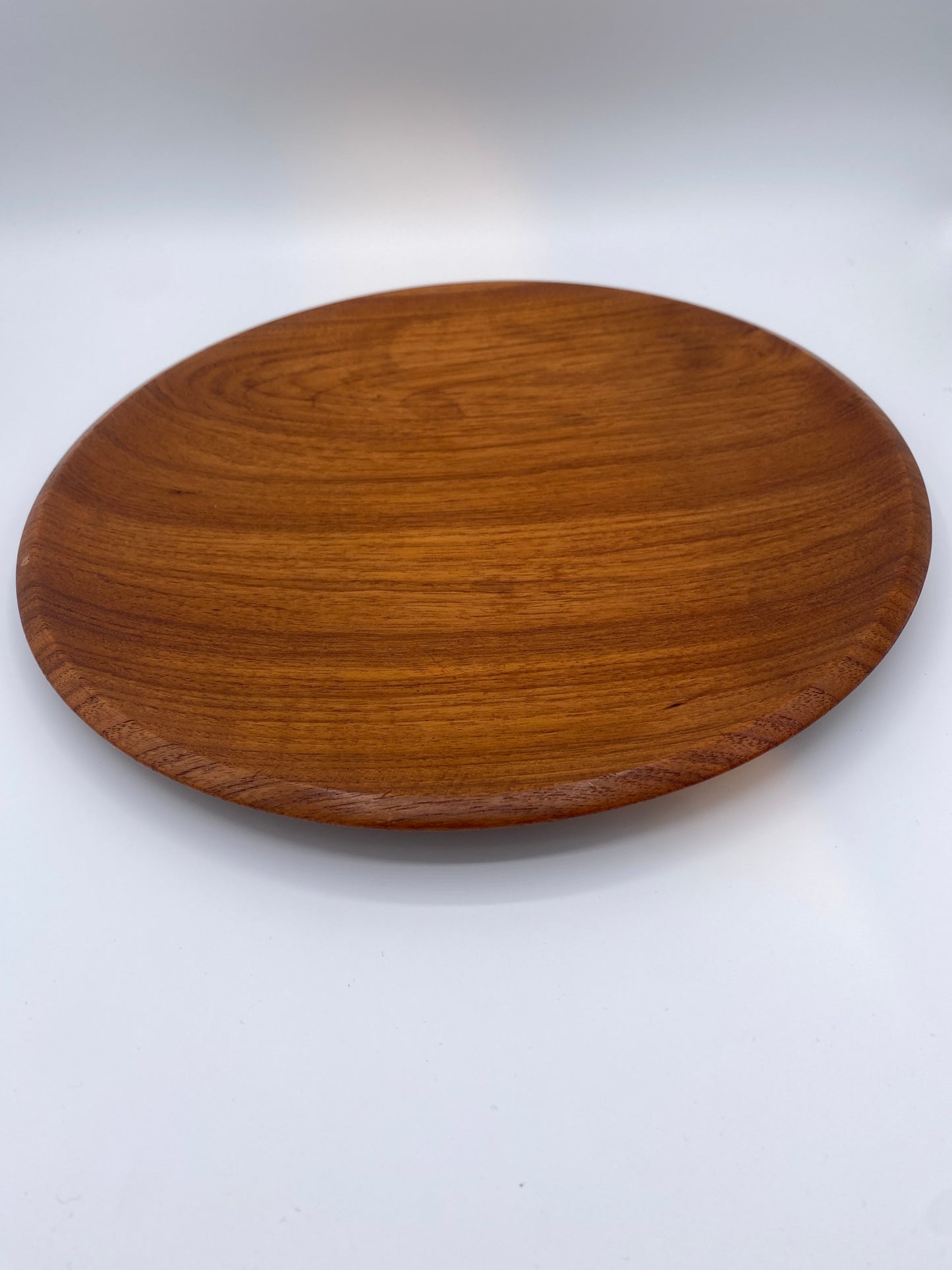 Wiggers. Vintage dansk design teaktræ fad, fra 1960'erne