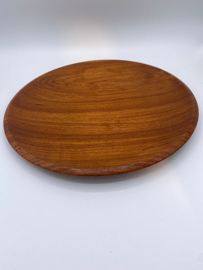 Wiggers. Vintage dansk design teaktræ fad, fra 1960'erne