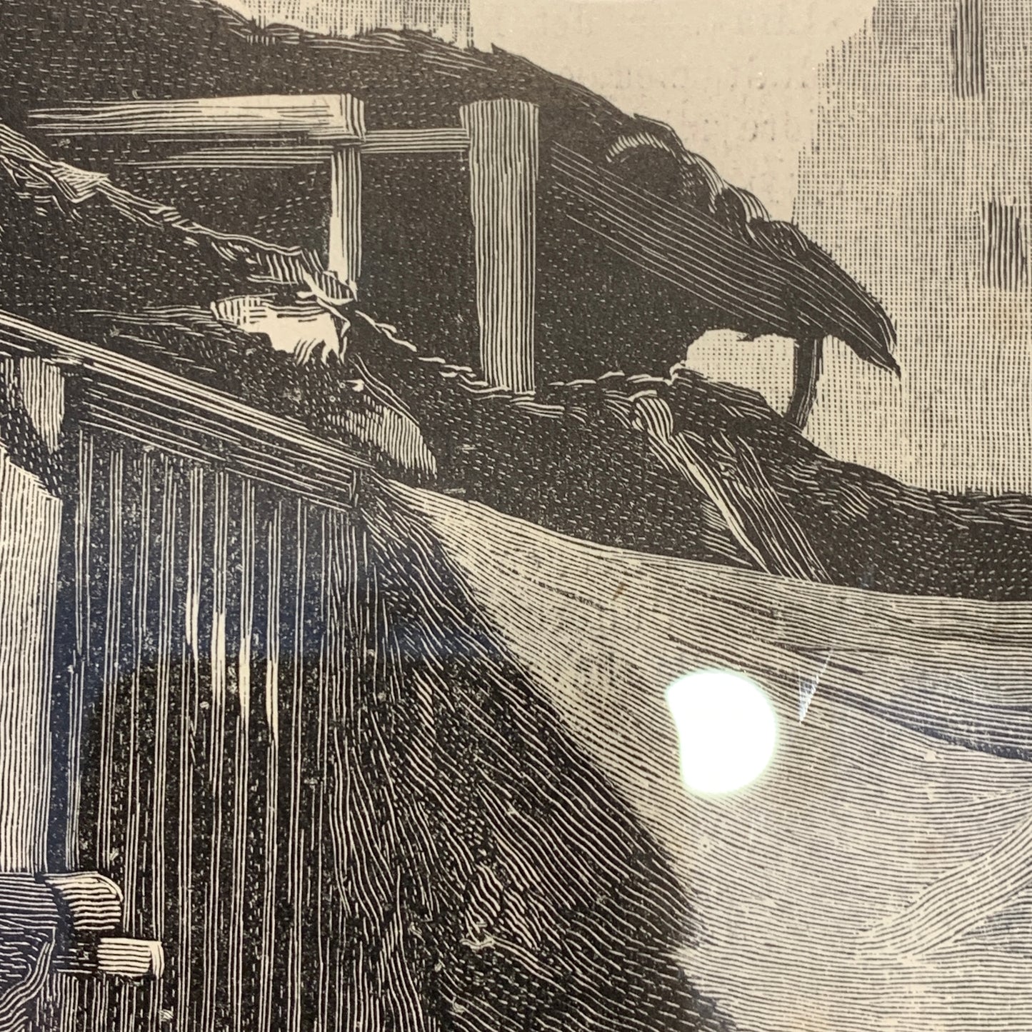 Antique Danish woodcut. Bazaar in Cairo. From 1881.