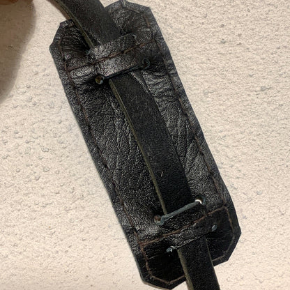 Håndsyet læder skuldertaske, Kim Zoll Designs.