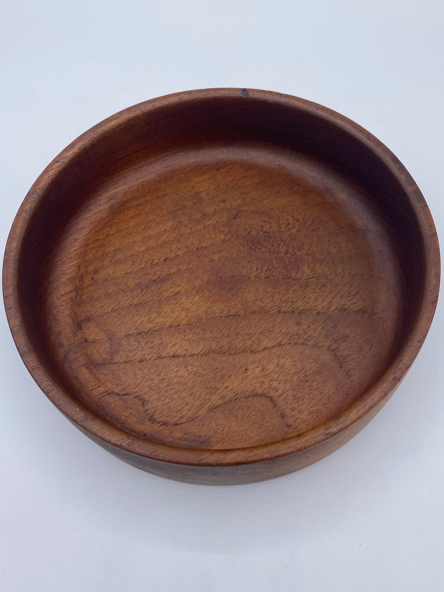 Vintage drejet skål i teak. Dansk. Midt 20. årh
