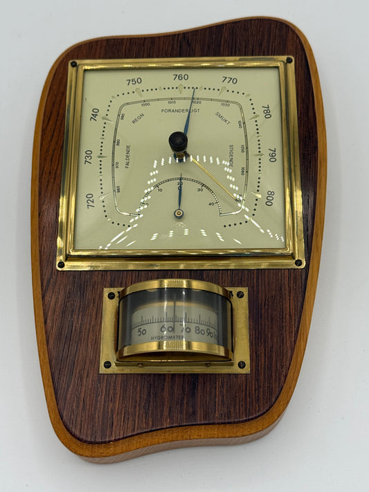 Vintage SBF Vejrstation. Barometer m.m. Danmark, midt 20.Årh
