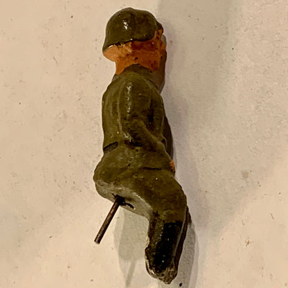 Lineol / Elastolin German soldier, for vehicle, from the 1930s.
