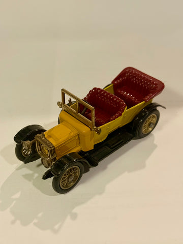 Vintage Lesney Matchbox 1911 Daimler No.Y13 metal car, from the 1970s.