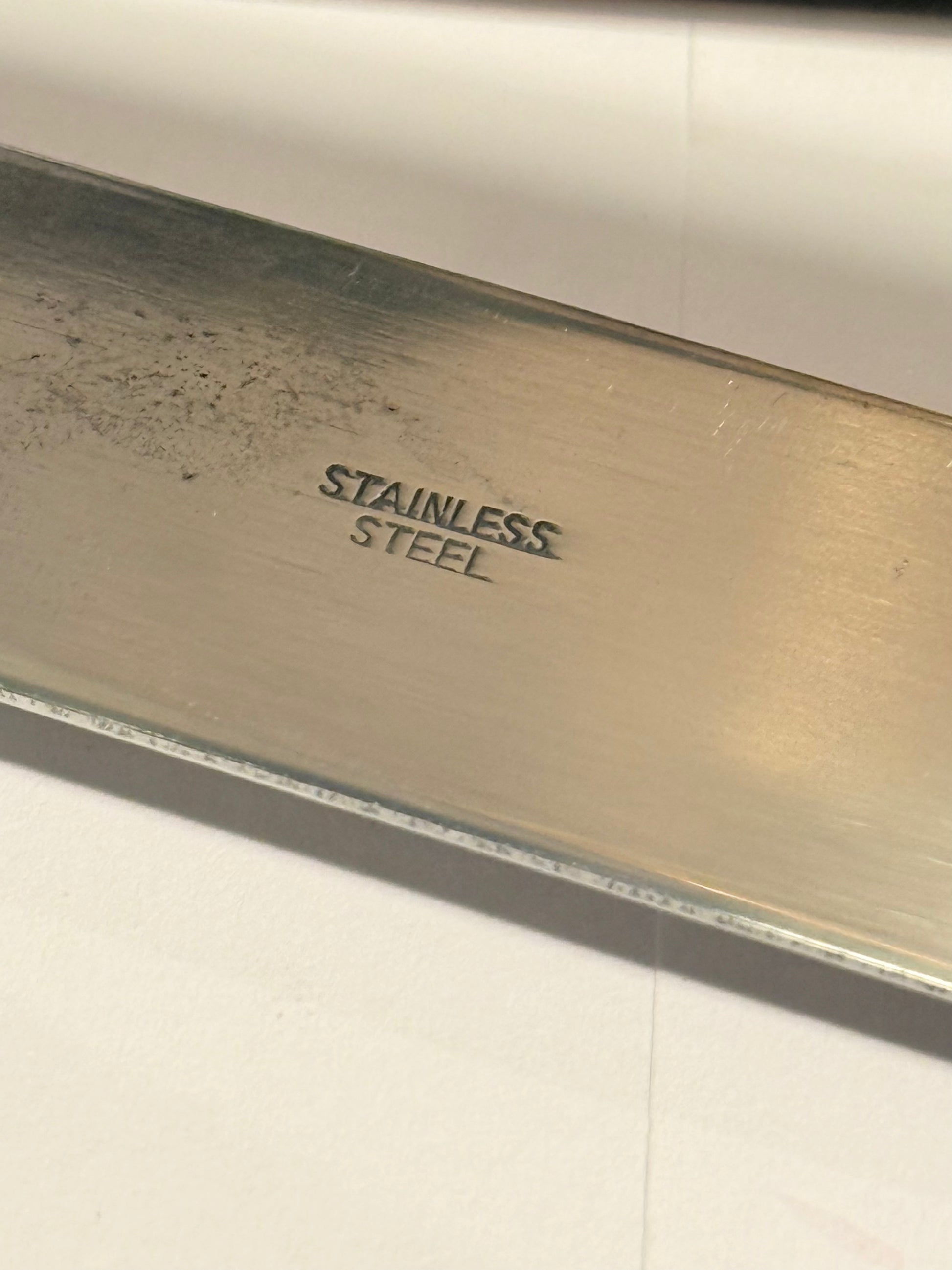 Vintage Isstang i stål & palisander