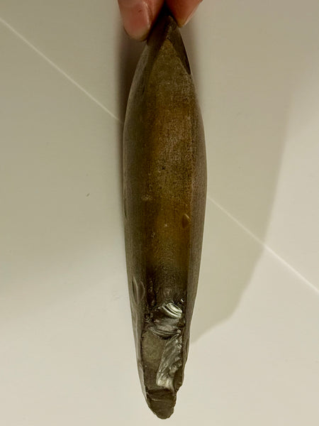 Danish antique. Thin / Light pointed neck flint axe. Type l. Funnel Beaker culture.