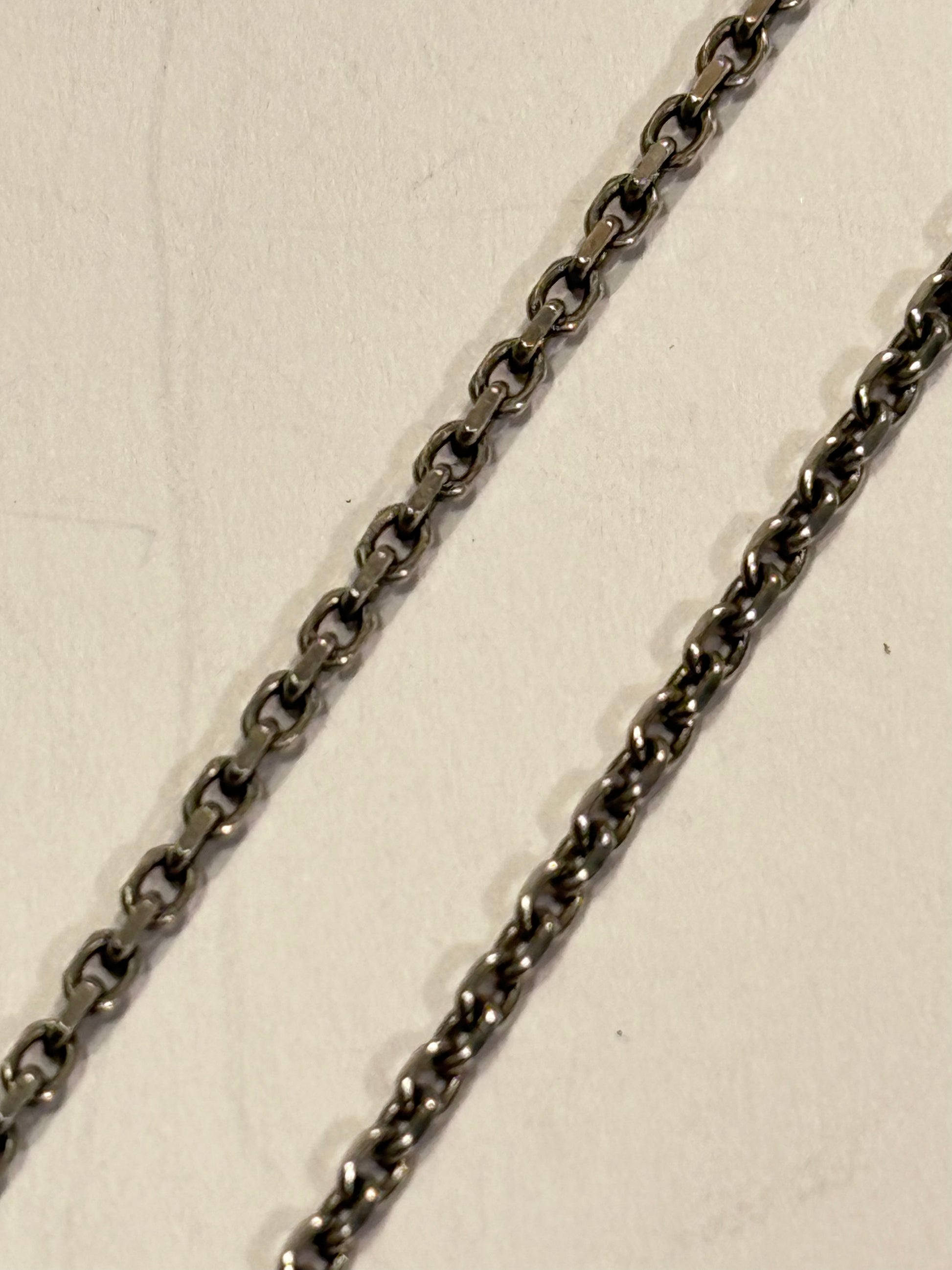 Anker sterling sølv halskæde. 38 cm. Fra midt 1900 tallet