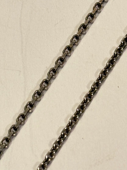 Anker sterling sølv halskæde. 38 cm. Fra midt 1900 tallet