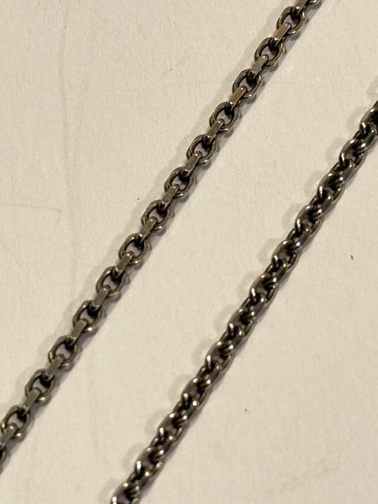 Anker sterling sølv halskæde. 38 cm. Fra midt 1900 tallet