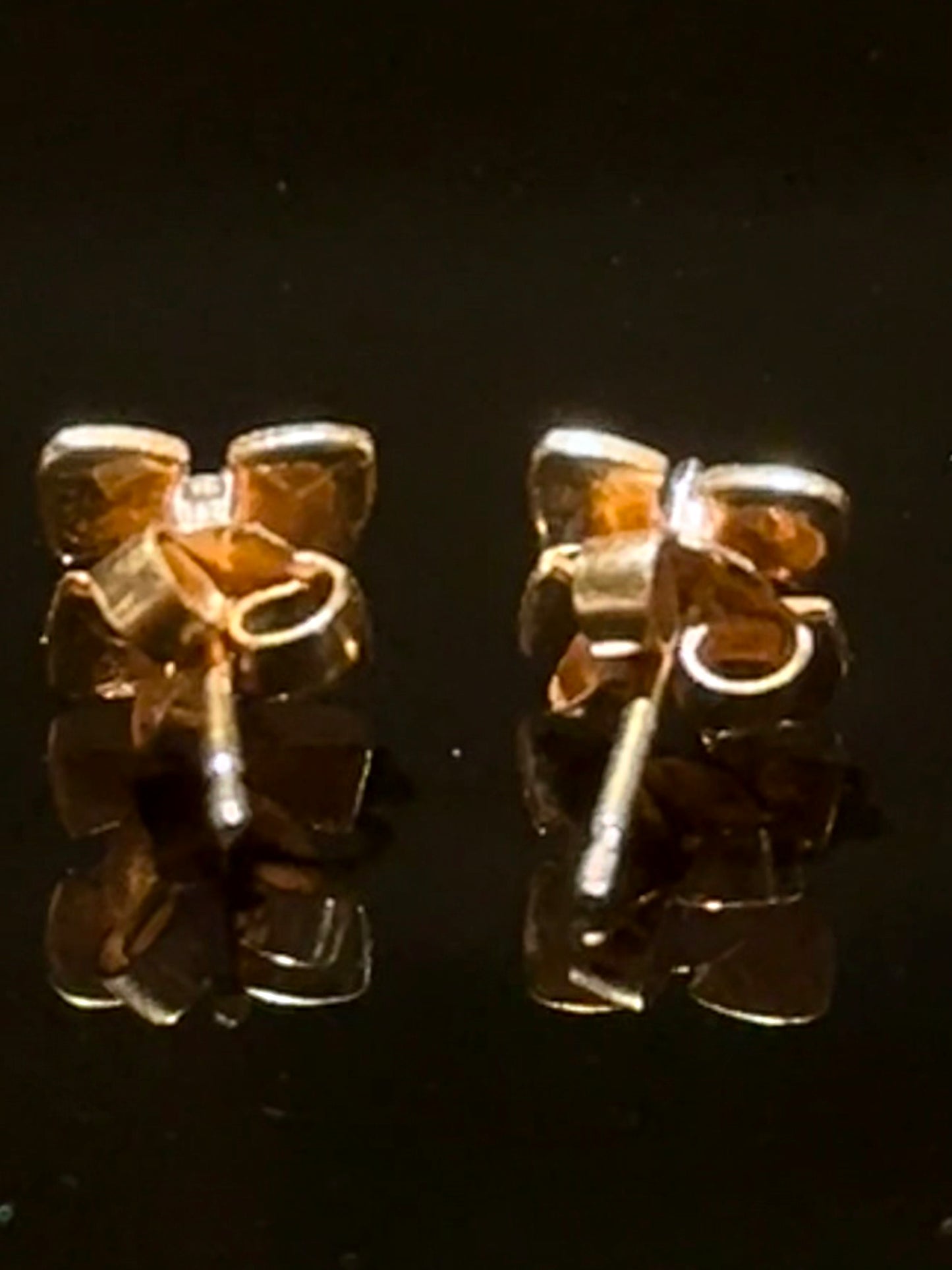 Alton, Vintage 18K.Guld ørestikker, med brillianter. Sverige, 1960-80érne