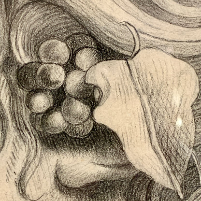 Afrodite. Antik blyants tegning fra start/midt 1800 tallet.