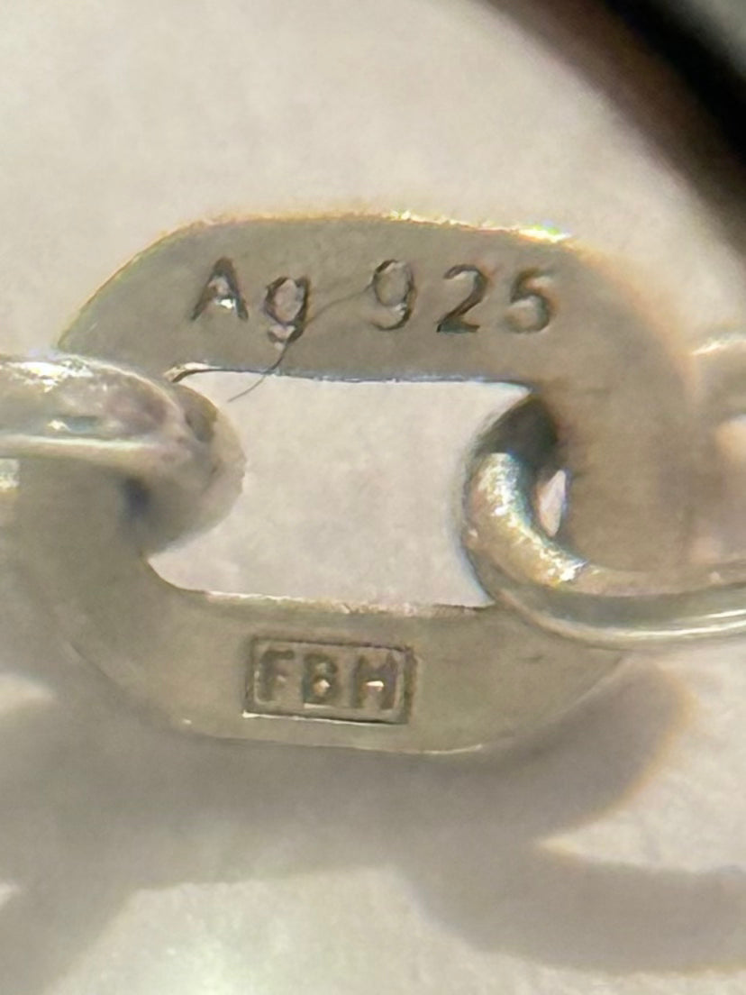 Vintage Venezia sterling sølv halskæde. 60 cm. Fra slut 1900 tallet