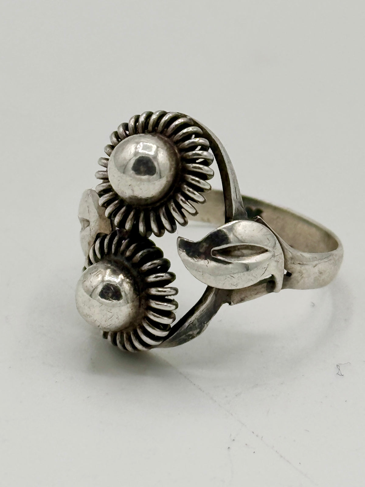 Art deco sølv ring. Danmark. Fra start 20.Årh