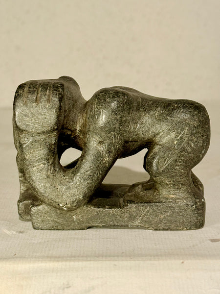 Older tupilak in soapstone, from the mid/late 1900s. Greenland.