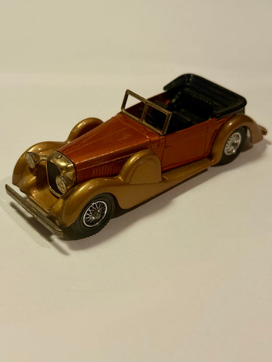 Vintage Lesney Matchbox 1928 Lagonda drophead metal bil, fra 1970érne.