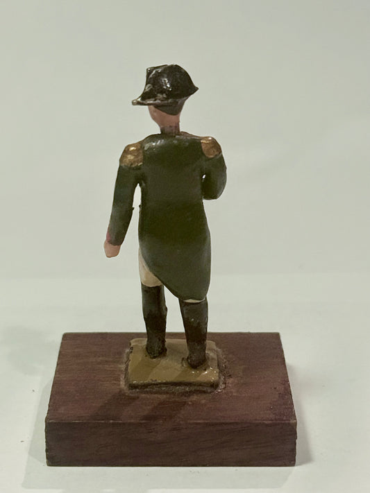 Antik Napoleon håndmalet tin figur, Frankrig start 1900tallet.