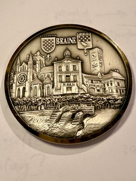 Mayors Coin. Borgmesteren af BRAINE, FRANKRIG.