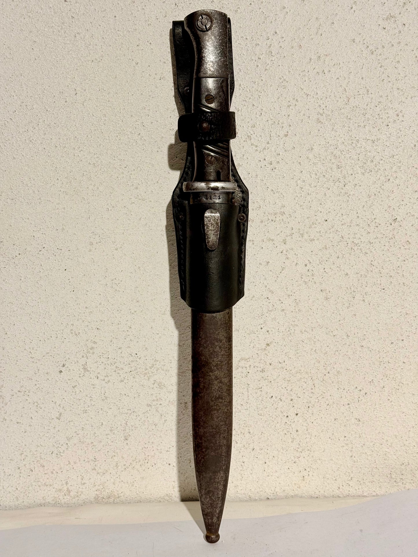 Tysk Coppel WW2 Mauser K98 S84/98 III bajonet med frø