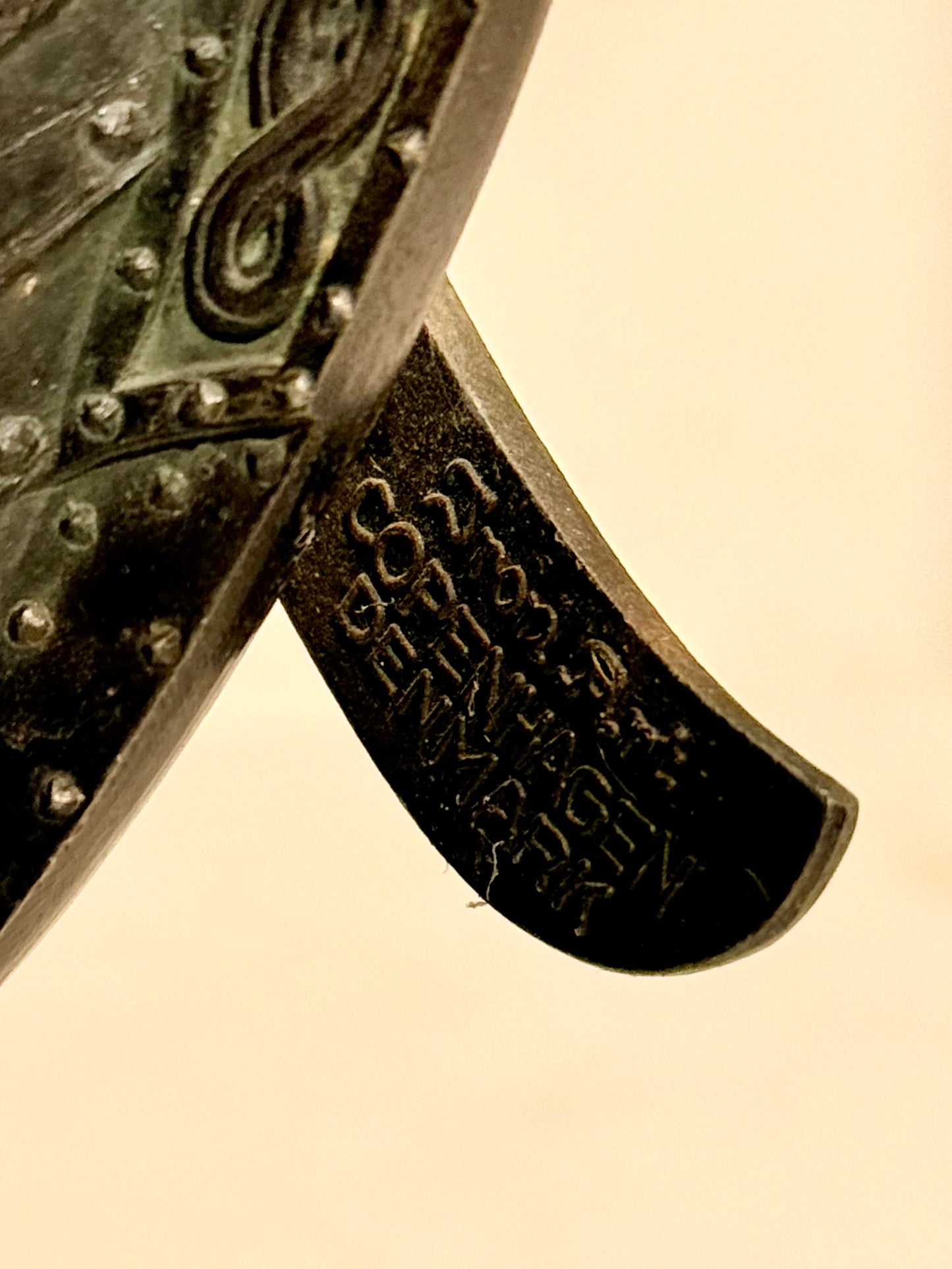 Edward Aagaard, ældre bronze Viking Drageskib, fra midt 1900 tallet.