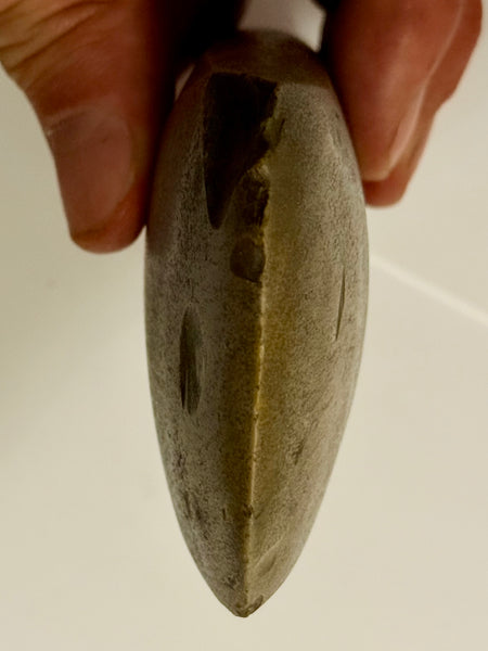 Danish antique. Thin / Light pointed neck flint axe. Type l. Funnel Beaker culture.