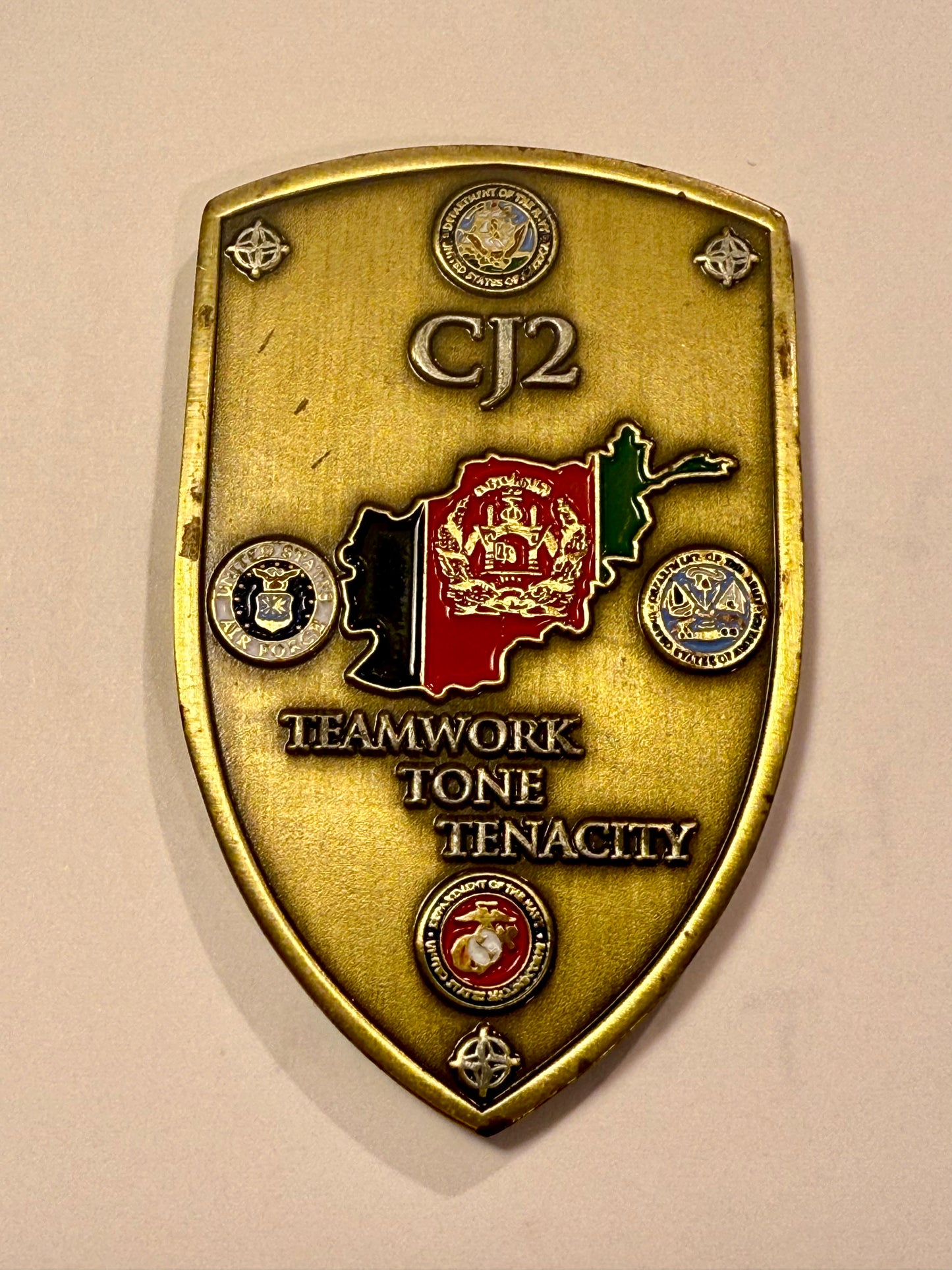 Commanders Coin. CJ2 Afghanistan Commander