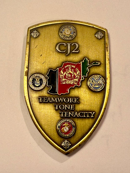 Commanders Coin. CJ2 Afghanistan Commander
