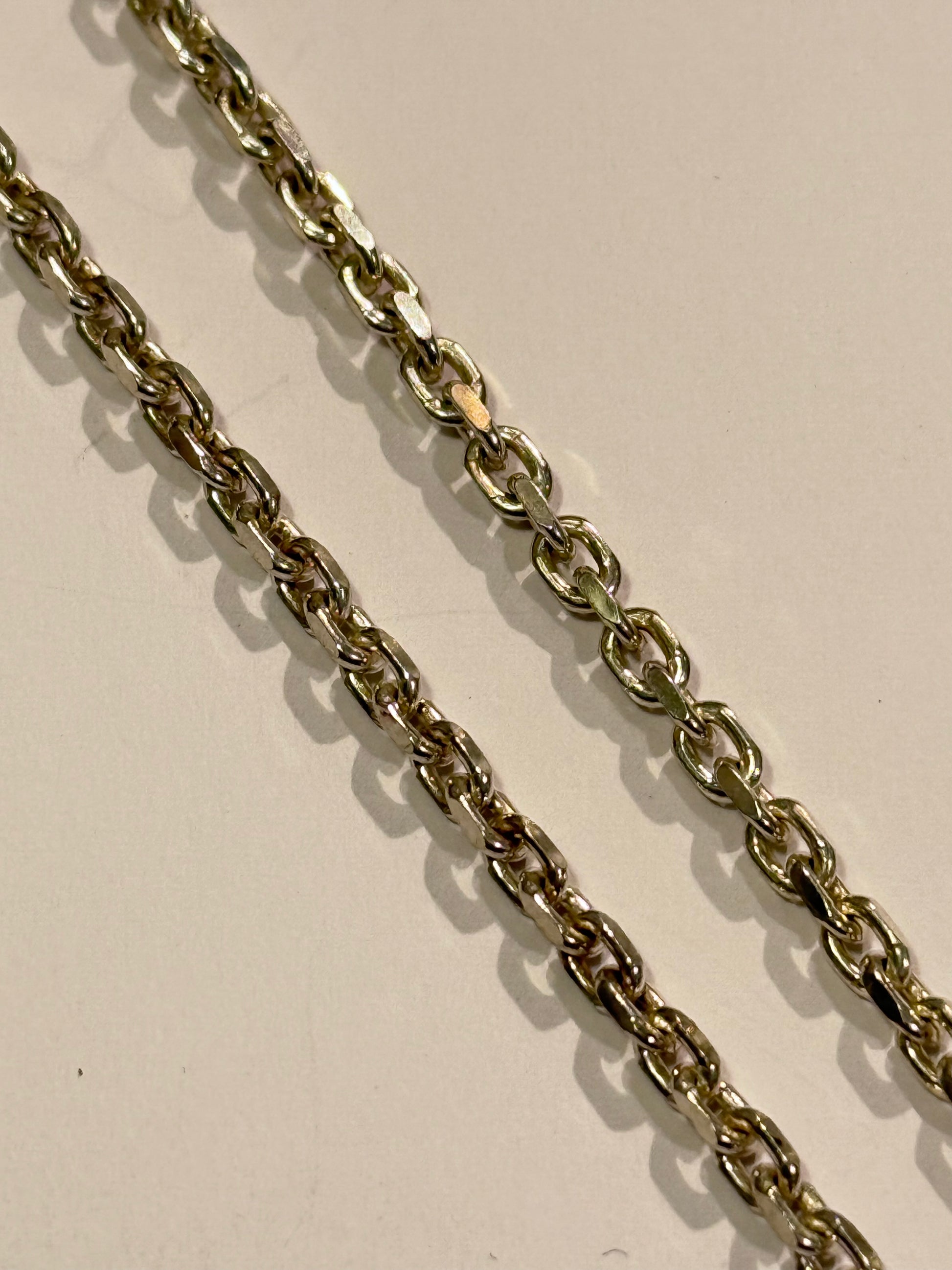 Anders Møller / Scrouples(1983 - ) Anker sterling sølv halskæde. 60 cm. Fra slut 1900 tallet