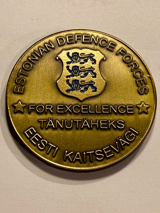 Commanders Coin. DEPUTY COMMANDER OF ESTONIAN DEFENCE FORCES.