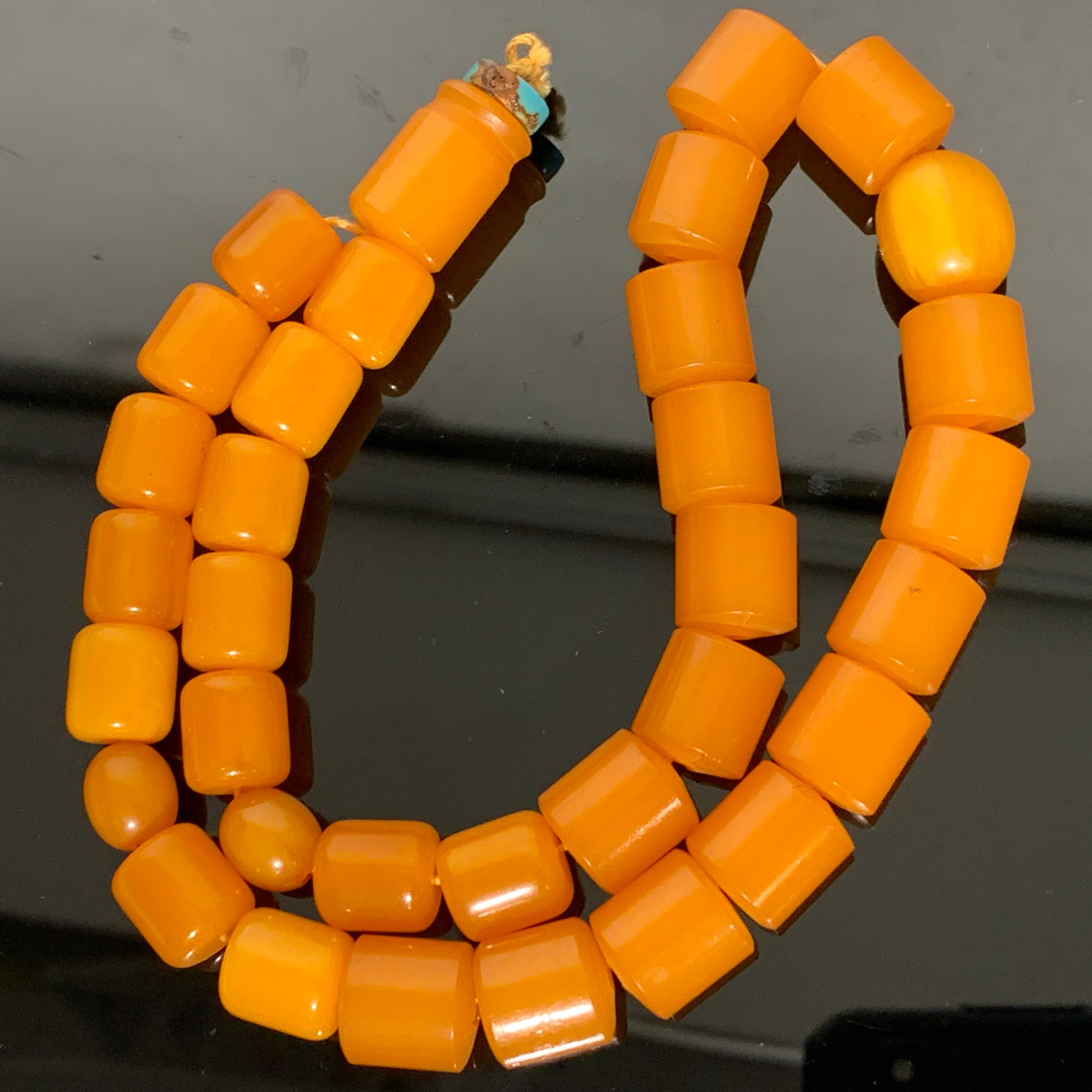 Vintage plastic bead necklace
