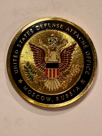 Commanders Coin. U.S. Forsvars Attaché. Moskva, Rusland.