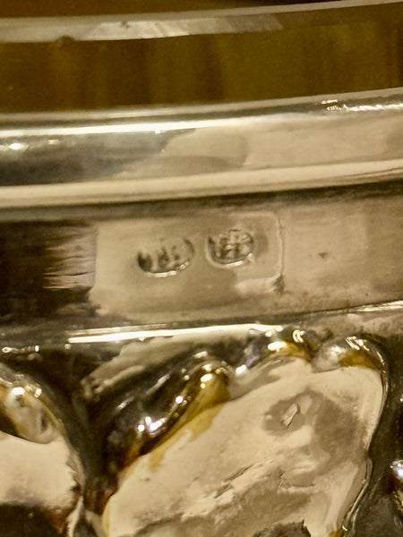 Art deco silver plated Jardinere. From the 1930s.