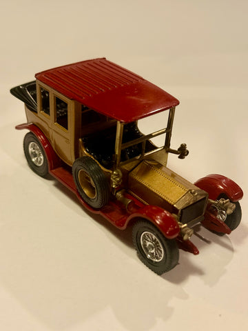 Vintage Lesney Matchbox 1912 Rolls Royce metal car, from the 1970s.