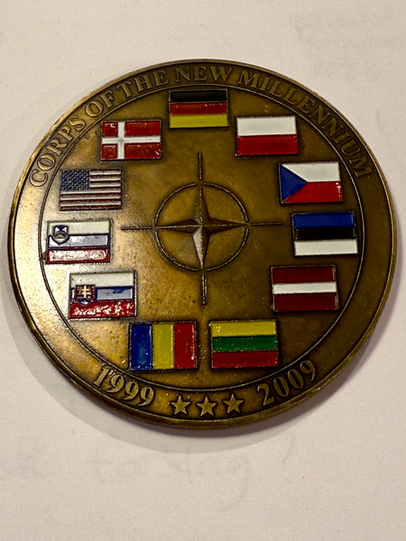 Jubilæums Coin. NATO HEADQUARTERS MULTINATIONAL CORPS NORTHEAST.