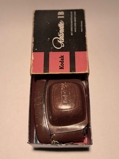 Vintage Kodak Retinette IB analog kamera med æske mm. Fra 1960'erne