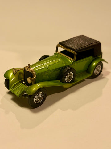 Vintage Lesney Matchbox 1928 Mercedes-Benz metal car, from the 1970s.