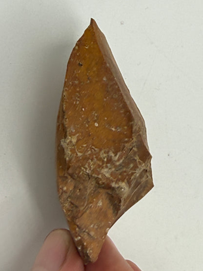 Dansk Stenalder. Symmetrisk skiveøkse i flint. Sen Ertebølletid: 4500-3900 F.Kr