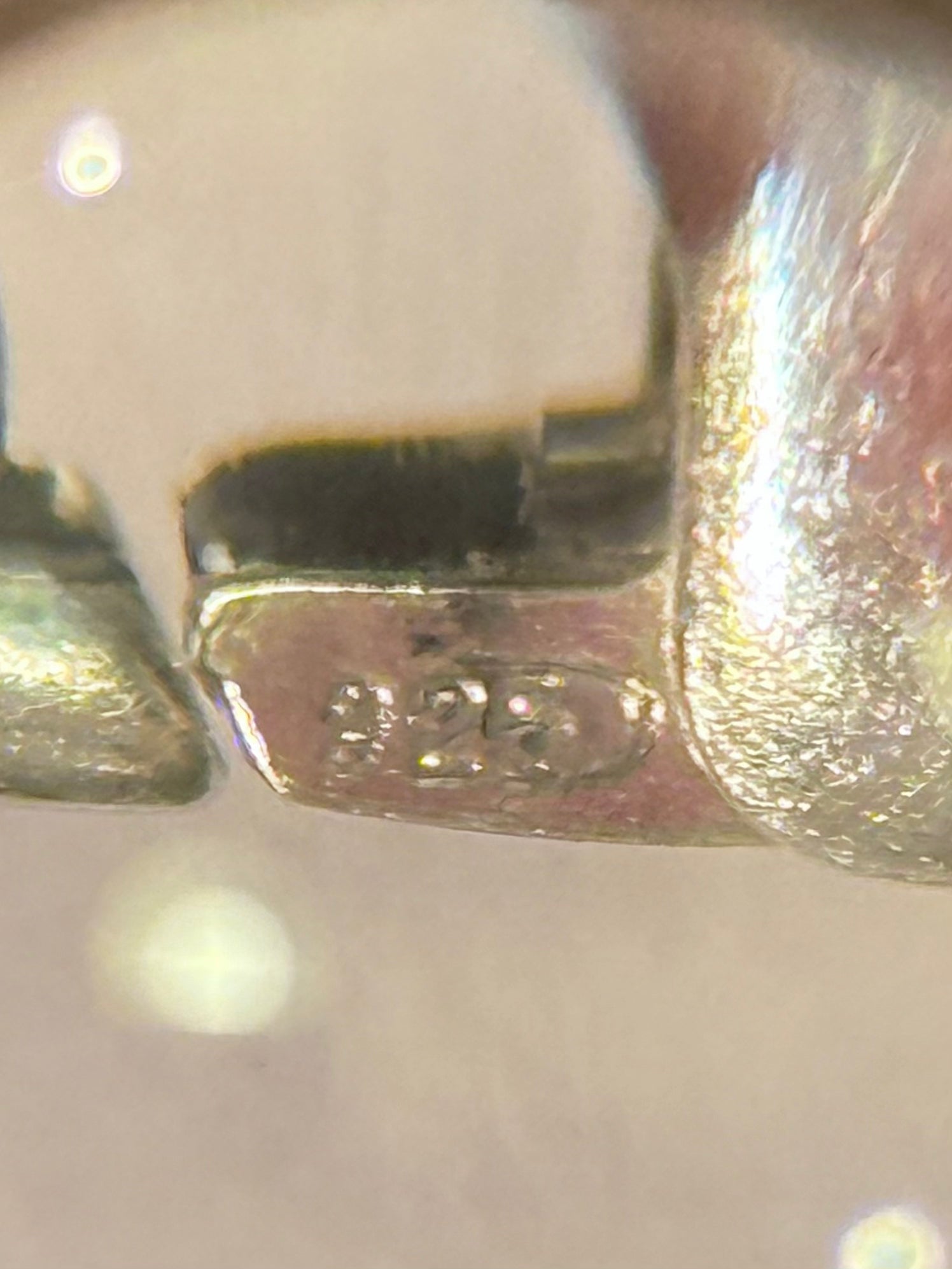 Vintage grøn jade og sterling sølvarmbånd. Fra midt/slut 1900 tallet