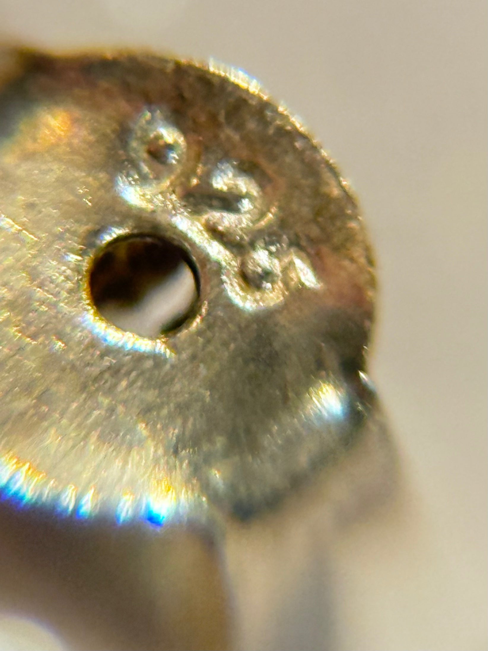 Vintage ægte kultur perle & sølv muslinge ørering