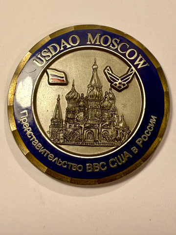 Commanders Coin. U.S. Forsvars Attaché. Moskva, Rusland.